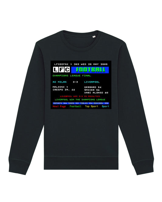 LFCeefax AC Milan 3-3 Liverpool Sweatshirt