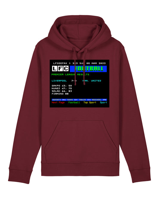 LFCeefax Liverpool 7-0 Man Utd Hoodie