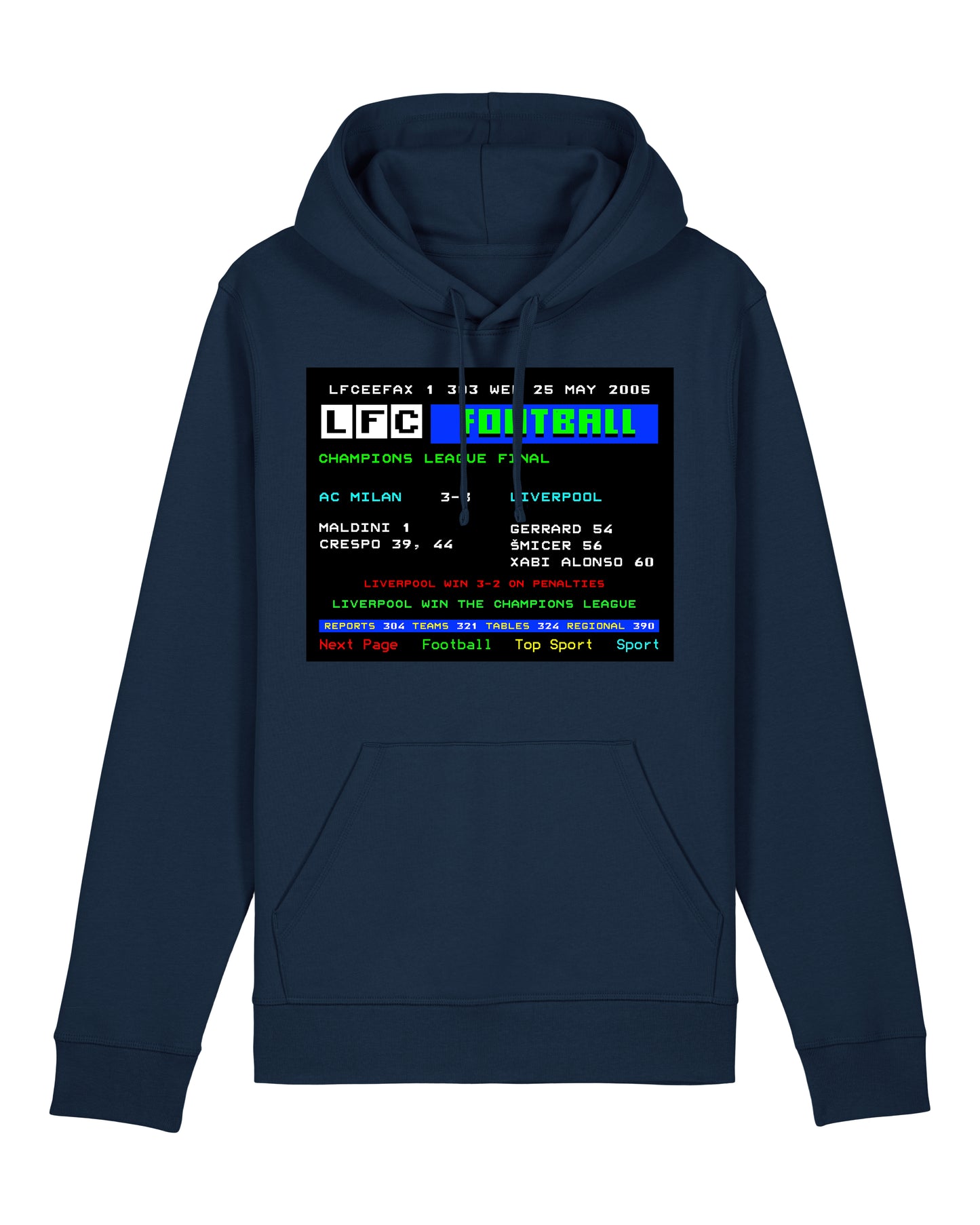 LFCeefax AC Milan 3-3 Liverpool Hoodie