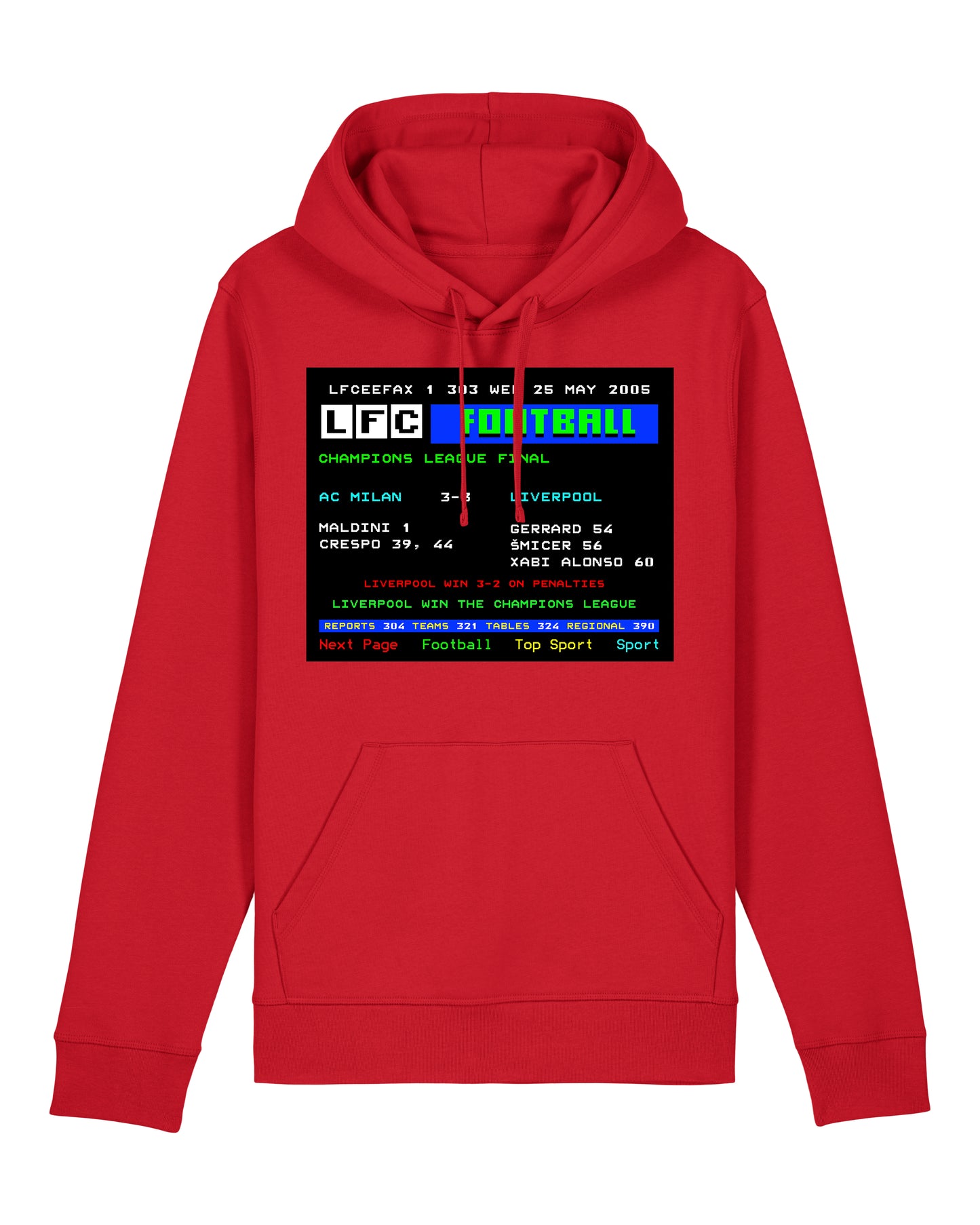 LFCeefax AC Milan 3-3 Liverpool Hoodie