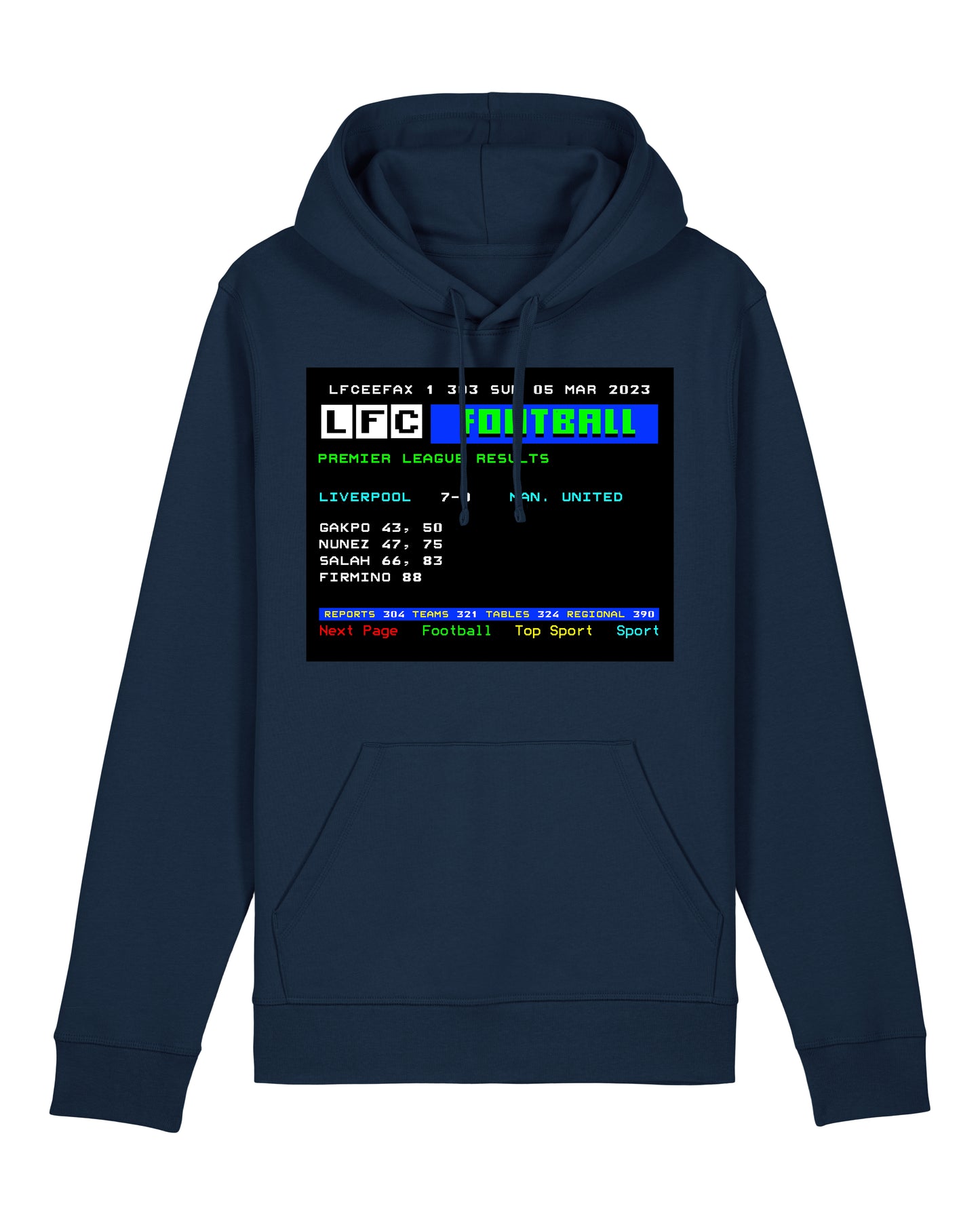 LFCeefax Liverpool 7-0 Man Utd Hoodie