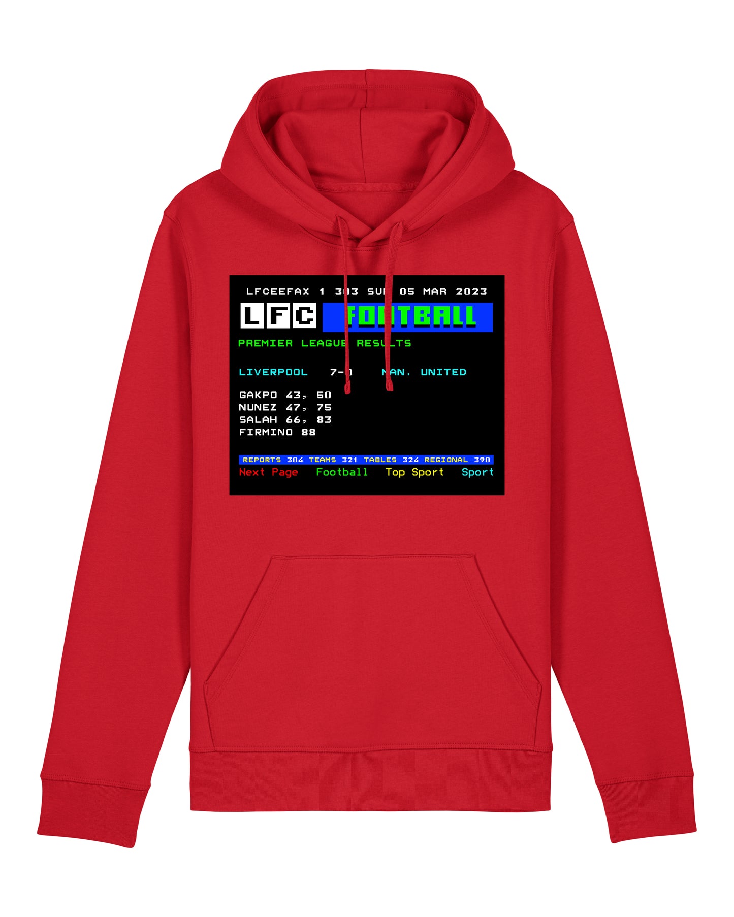 LFCeefax Liverpool 7-0 Man Utd Hoodie